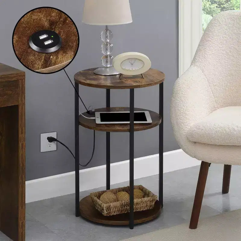 Table d'appoint à 3 niveaux Breighton Home Samuel