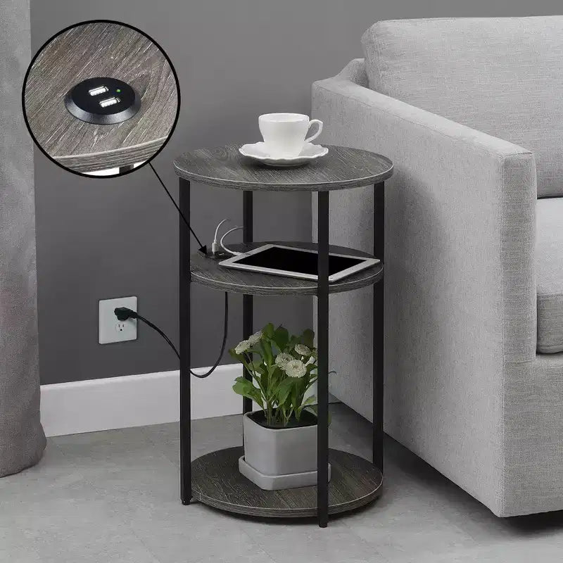 Table d'appoint à 3 niveaux Breighton Home Samuel