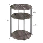 Table d'appoint à 3 niveaux Breighton Home Samuel
