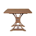 Christopher Knight Home Lorin 78.74 Table à Manger Rectangulaire Extensible Rustique sur Piédestal en Bois d'Hévéa