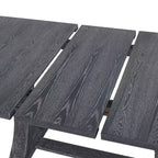 Christopher Knight Home Lorin 78.74 Table à Manger Rectangulaire Extensible Rustique sur Piédestal en Bois d'Hévéa