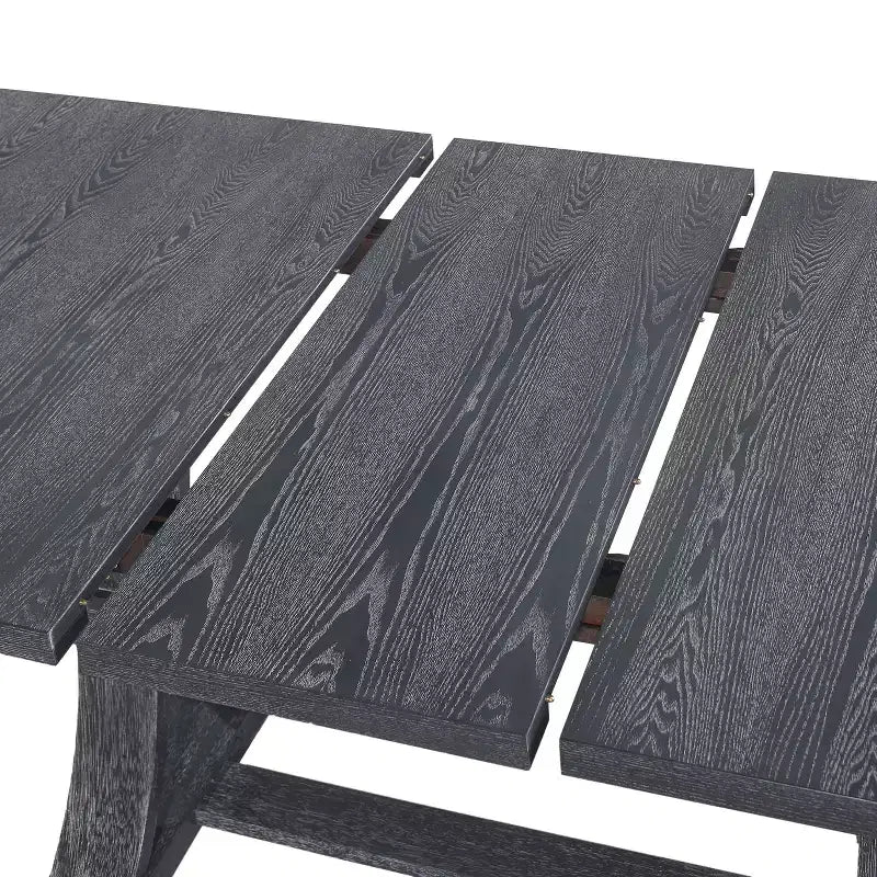 Christopher Knight Home Lorin 78.74 Table à Manger Rectangulaire Extensible Rustique sur Piédestal en Bois d'Hévéa