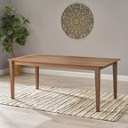 Table à manger rectangulaire rustique en bois GDFStudio 76