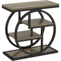 Tribesigns Table d'appoint à 4 niveaux, Table de chevet étroite avec étagère de rangement