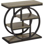 Tribesigns Table d'appoint à 4 niveaux, Table de chevet étroite avec étagère de rangement