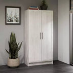 Armoire d'appoint Prepago Elite à 3 étagères avec portes à panneaux