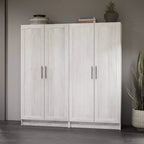 Armoire d'appoint Prepago Elite à 3 étagères avec portes à panneaux