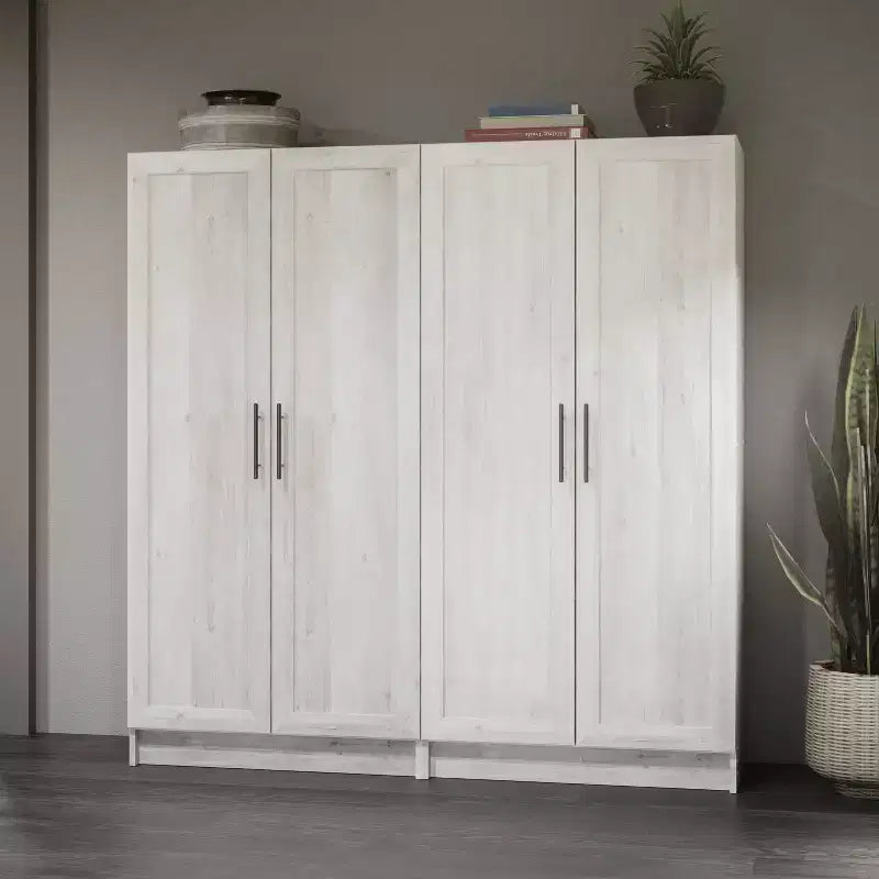 Armoire d'appoint Prepago Elite à 3 étagères avec portes à panneaux