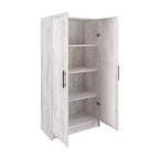 Armoire d'appoint Prepago Elite à 3 étagères avec portes à panneaux