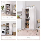 Armoire d'appoint Prepago Elite à 3 étagères avec portes à panneaux