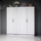 Armoire d'appoint Prepago Elite à 3 étagères avec portes à panneaux