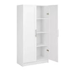 Armoire d'appoint Prepago Elite à 3 étagères avec portes à panneaux