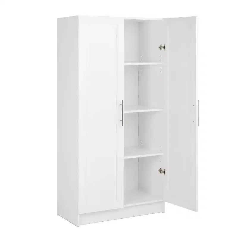 Armoire d'appoint Prepago Elite à 3 étagères avec portes à panneaux
