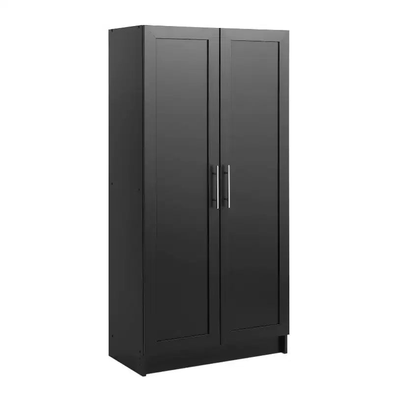 Armoire d'appoint Prepago Elite à 3 étagères avec portes à panneaux