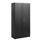 Armoire d'appoint Prepago Elite à 3 étagères avec portes à panneaux