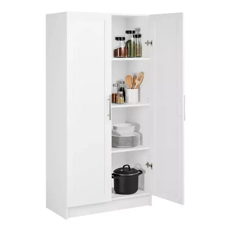 Prepac Elite 3 Shelf Accent Cabinet with Panel Doors