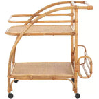 Treise 2 Tier Bar Cart - BCT6501A - Natural - Safavieh