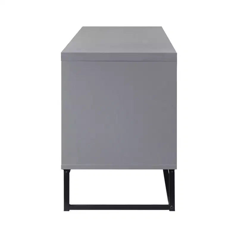 Meuble TV AndMakers 47 po en bois avec 2 armoires de rangement, convient aux téléviseurs jusqu'à 50 po