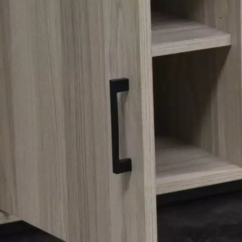 Meuble TV AndMakers 47 po en bois avec 2 armoires de rangement, convient aux téléviseurs jusqu'à 50 po