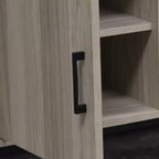 Meuble TV AndMakers 47 po en bois avec 2 armoires de rangement, convient aux téléviseurs jusqu'à 50 po
