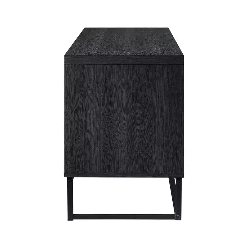 Meuble TV AndMakers 47 po en bois avec 2 armoires de rangement, convient aux téléviseurs jusqu'à 50 po