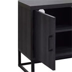 Meuble TV AndMakers 47 po en bois avec 2 armoires de rangement, convient aux téléviseurs jusqu'à 50 po