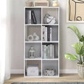 AndMakers 37.13 in. H x 23.47 in. W x 11.61 in. D White Wood 8-Cube Storage Organizer