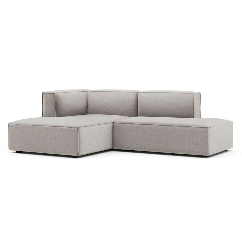 Canapé d'angle modulaire petit et profond avec méridienne