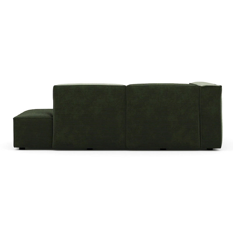 Canapé d'angle modulaire petit et profond avec méridienne