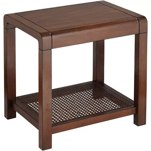 55 Downing Street Powell 22 Wide Brown Wood Side Table