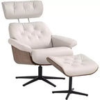 Fauteuil inclinable et ottoman pivotants réglables BenchMaster Melia Eggshell