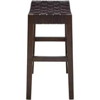 55 Downing Street Moran Tabouret de bar en cuir marron 25 1/2 po