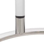 Table d'appoint ronde Studio 55D Tamara 18 1/4" de large, en pierre et chrome