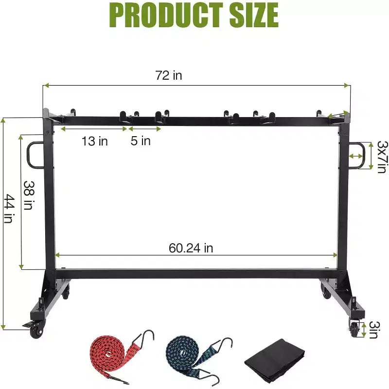 Diable pour chaises pliantes avec roues, support de rangement pour chaises ou tables, capacité de 400/800 livres