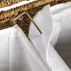 Trieur à linge 3 compartiments, trieur à linge en osier