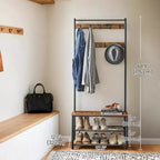 Porte-manteau meuble d'entrée avec banc de rangement à chaussures Banc d'entrée avec rangement à chaussures pour entrée