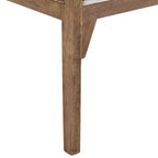 GDFStudio Chaises de salle à manger rustiques en tissu et rotin (lot de 2)