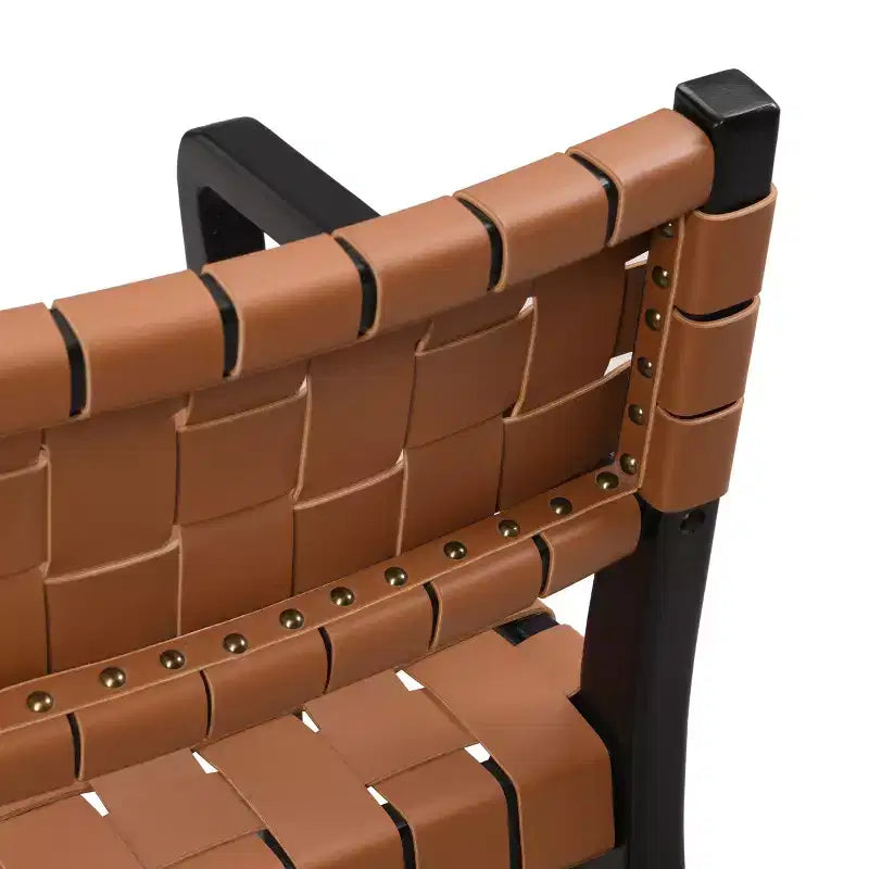 Christopher Knight Home Prosen Chaises de salle à manger en similicuir et hévéa (lot de 2)
