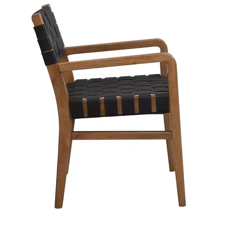 Christopher Knight Home Prosen Chaises de salle à manger en similicuir et hévéa (lot de 2)