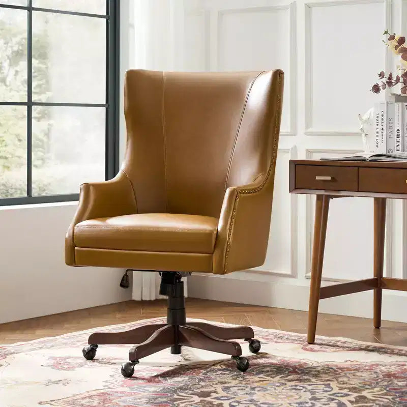 Fauteuil de bureau Dick avec base pivotante à 360 degrés | HULALA HOME