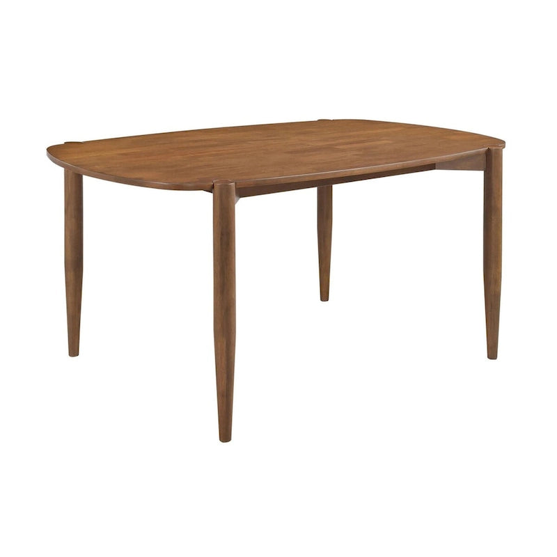 Table et chaises de salle à manger en noyer massif