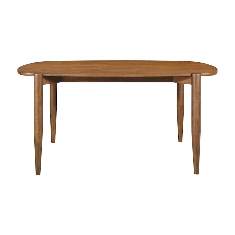 Table et chaises de salle à manger en noyer massif