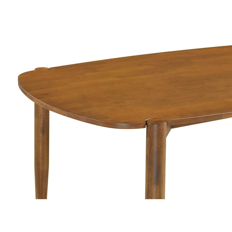 Table et chaises de salle à manger en noyer massif