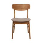 Table et chaises de salle à manger en noyer massif