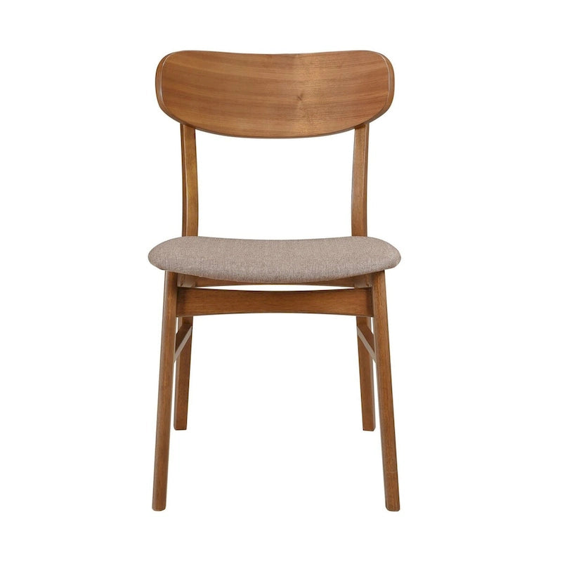 Table et chaises de salle à manger en noyer massif