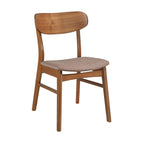 Table et chaises de salle à manger en noyer massif