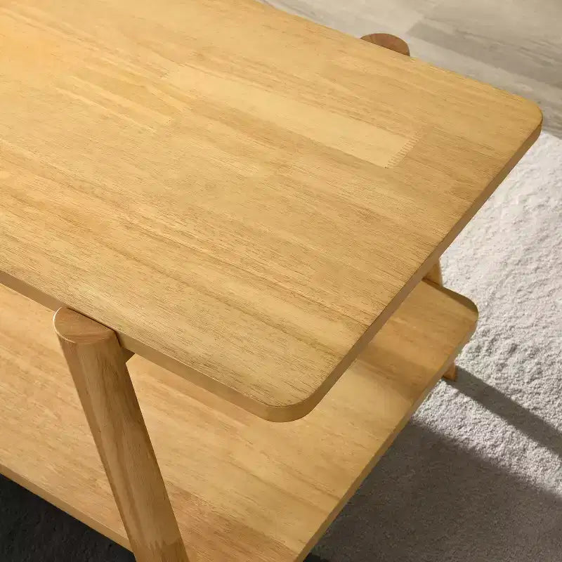 Table basse avec étagère en bois Metz Roundhill Furniture, style moderne du milieu du siècle