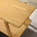 Table basse avec étagère en bois Metz Roundhill Furniture, style moderne du milieu du siècle