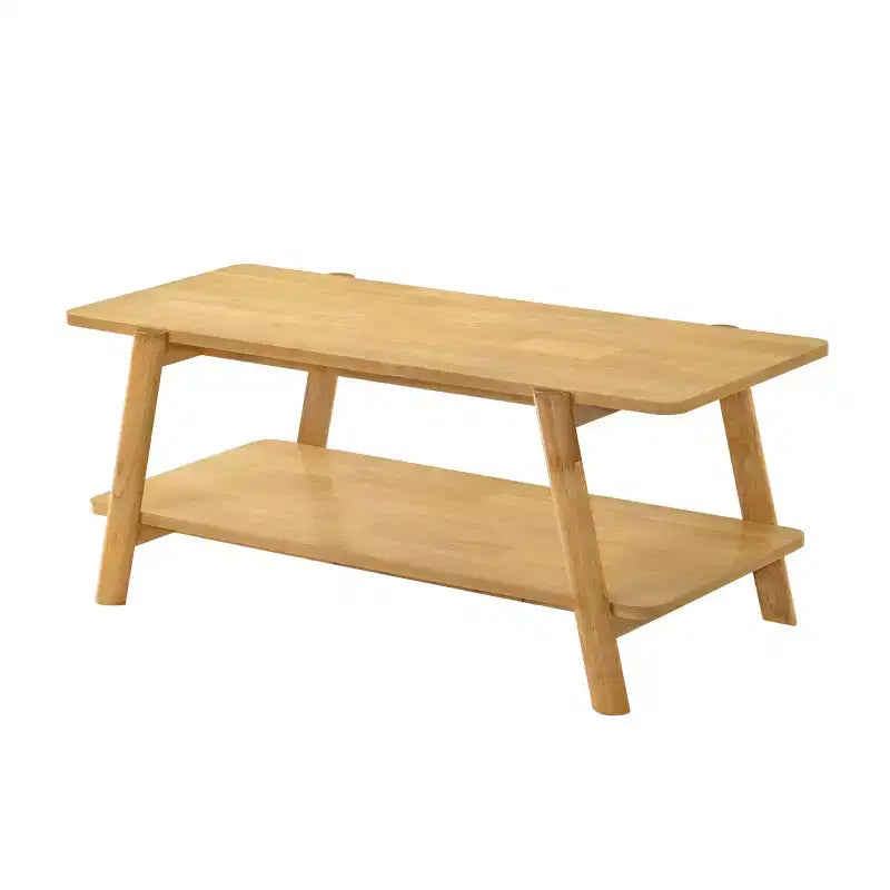 Table basse avec étagère en bois Metz Roundhill Furniture, style moderne du milieu du siècle