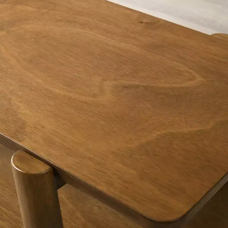 Table basse avec étagère en bois Metz Roundhill Furniture, style moderne du milieu du siècle